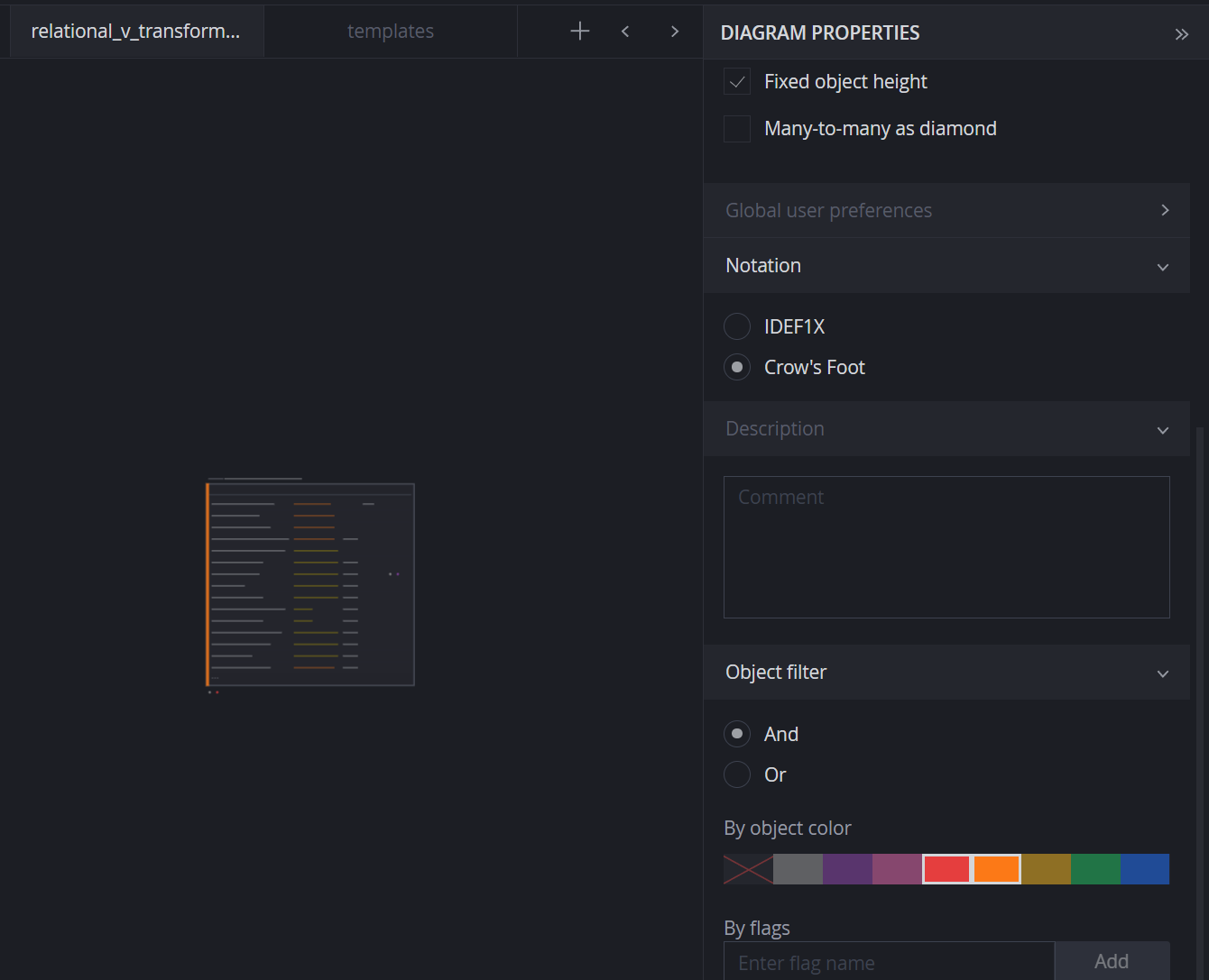 Color indicators – SqlDBM